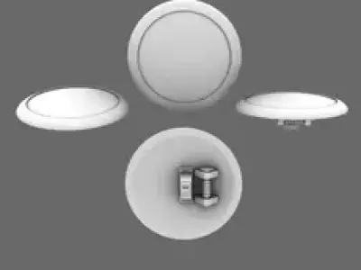 Space Knights Domed Shield Type A NOHAND 3D print model
