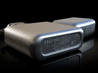 Zippo Lighter 3D model purchase