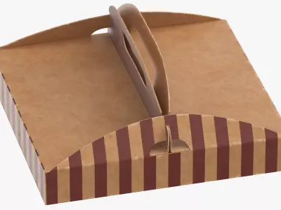 Pizza Box 01 3D model