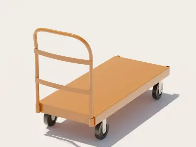 Platform Truck 3D model