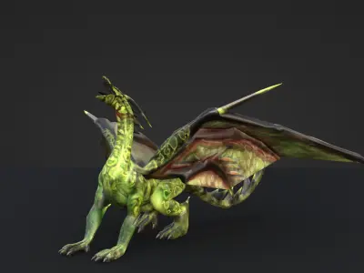 Dragon Low-poly 3D model shop