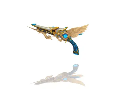 Angel Gun Low-poly 3D model