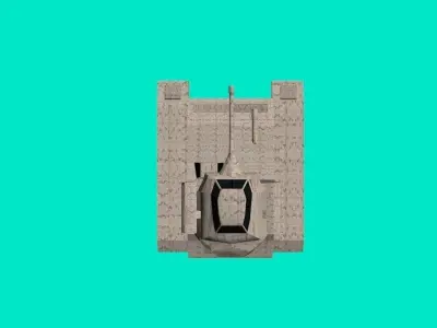 Juggernaut tank Low-poly 3D model