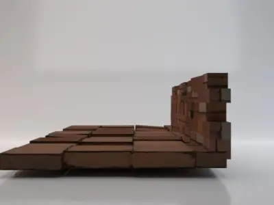 Barricade Low-poly 3D model purchase