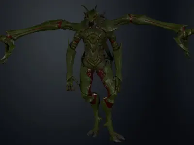 Monster ant PBR Low-poly 3D model