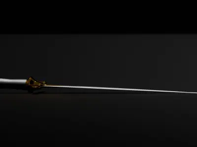 Stiletto Dagger Low-poly 3D model