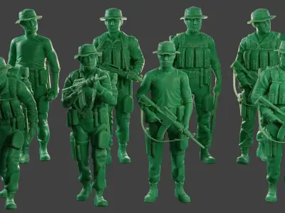 Modern Jungle Soldiers MJS1 Pack 4
