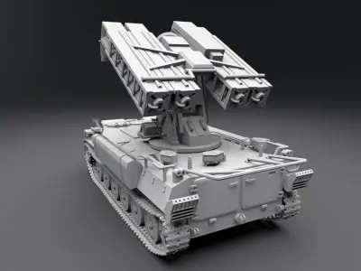 Strela 10 Scale model 3D print model
