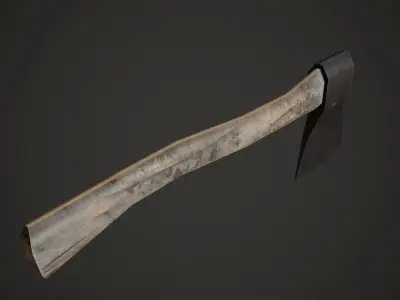 Hatchet Low Poly axe Low-poly 3D model