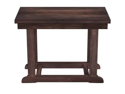 Zinc Top Console Table 3D model