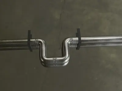 Industrial Tubulation - Pipe - Warehouse - Tubulacao Low-poly 3D model
