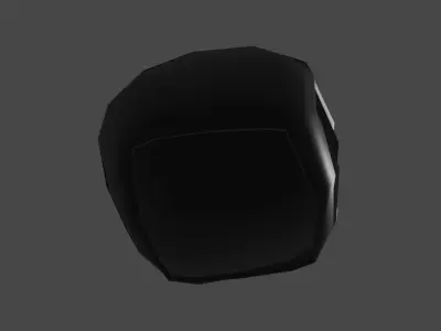Low poly motorcycle helmet Low-poly 3D model