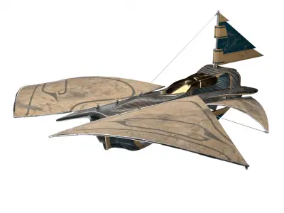 sci fi -spaceship 3D model