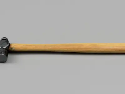 Ball Peen Hammer Low-poly 3D model