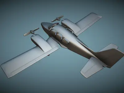 Gulfstream American GA-7 Cougar - 3D Printable Model 3D print model