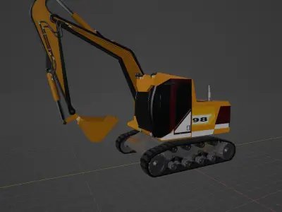 excavator machine  3D model