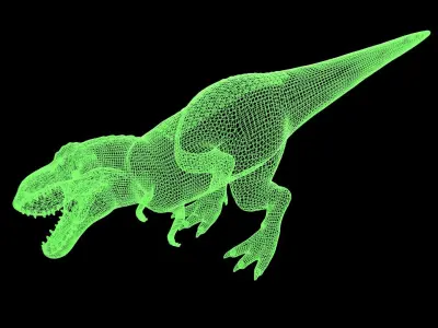Tyrannosaurus Rex Low-poly 3D model 5