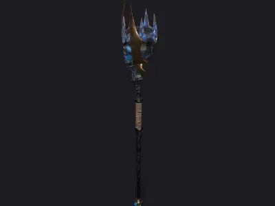 Staff 05 V2 Low-poly 3D model