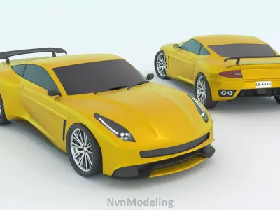 Sport car  Free 3D model by nvnwijesinghe