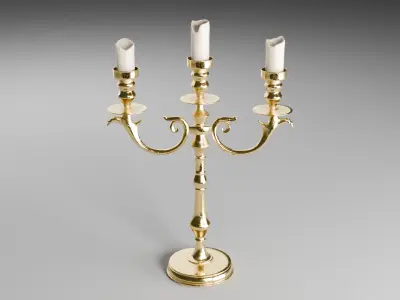 Vintage Candlestick 3D model