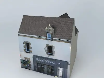 Fish shop Free 3D model