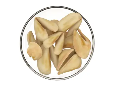 Fortune cookie bowl  Low-poly 3D model