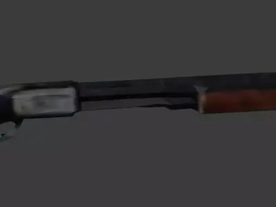 Ps1 Style Low Poly Shotgun Low-poly 3D model