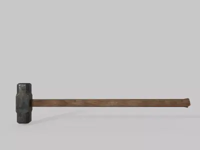 Sledgehammer Low-poly 3D model purchase