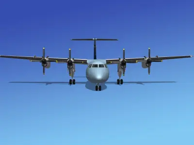 Dehavilland DHC-7 Coastal Tours 3D model