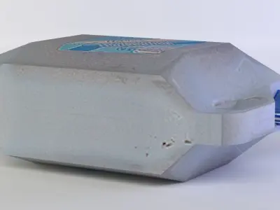 Canister cube Low-poly 3D model