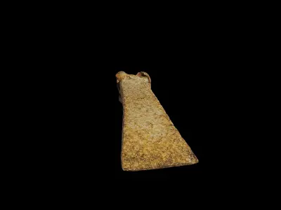 Anydrafts Flat chisel 01 Low-poly 3D model