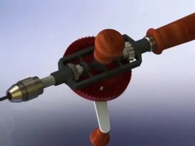 Hand drill Free 3D model