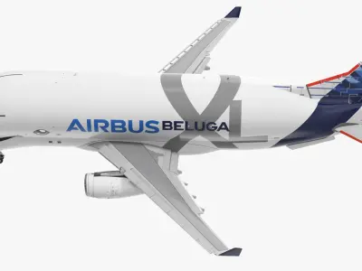 Airbus Beluga XL A330 743L Rigged 3D Model
