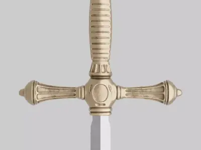 High-poly sword Free 3D model