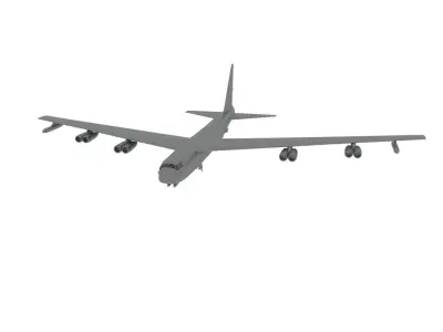 Boeing B-52 Stratofortress 3D model