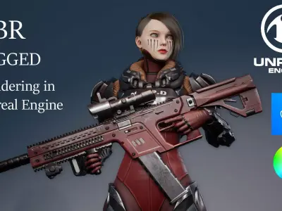 SCI-FI girl Sophy Low-poly 3D model