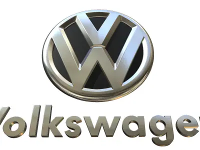 Volkswagen Logo 3D model Polygon mesh