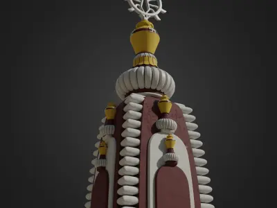 Small Hindu Temple 3D model purchase