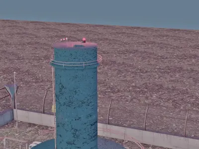 Natural Gas Facility 3D model