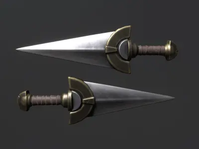 Fantasy Dagger 04 Low-poly 3D model