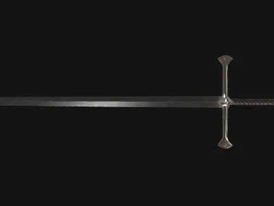 Longsword sword Low-poly 3D model purchase