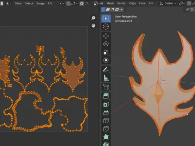 Stylized Fire Pack Weapon Low-poly 3D model