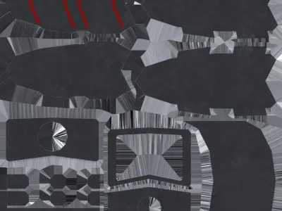 WPN Black Low-poly 3D model