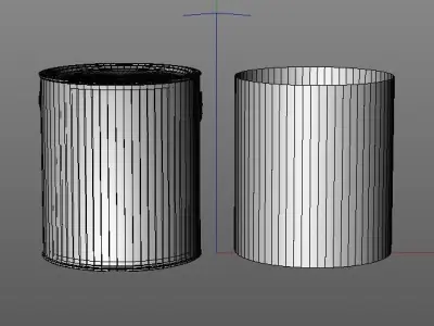Gallon paint can with plastic handle  3D model