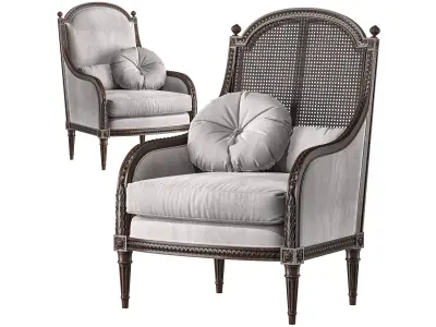 chairish french armchair art 395 3D model