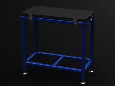 Precision Surface Plates with Stand 3D model