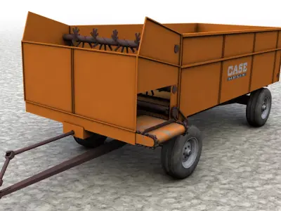 Case Helix Bunk Feeder wagon  3D model