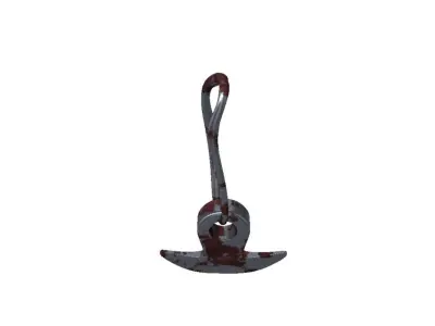 anchor 3d model metal hanging 3D model