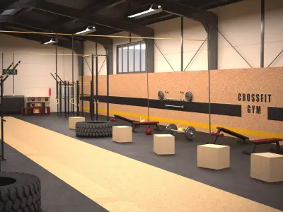 CrossFit Training Center 3D model