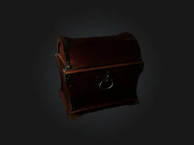 Magic Chest Low-poly 3D model